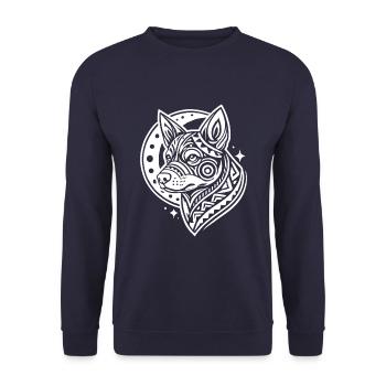 Australian Cattledog Phases de lune - Sweat-shirt Unisexe - marine - Devant - Alina (178cm) & Michal (187cm)