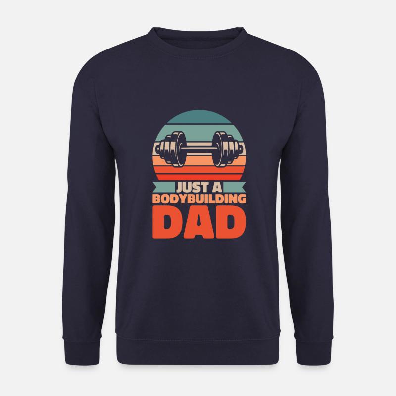 Bodybuilder Bodybuilding Vater - Unisex Pullover - Navy
