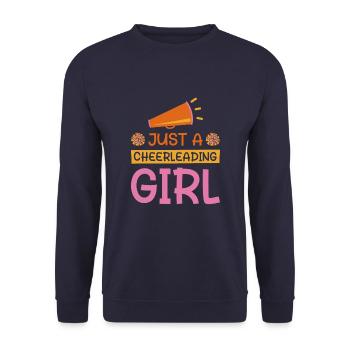 Cheerleader Cheerleading - Unisex Sweatshirt - navy - Front - Alina (178cm) & Michal (187cm)