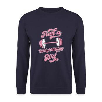 Haltérophilie Haltérophilie - Sweat-shirt Unisexe - marine - Devant - Alina (178cm) & Michal (187cm)