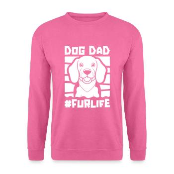Beagle Dog Dad Fur Life - Unisex Pullover - Pink - Vorne