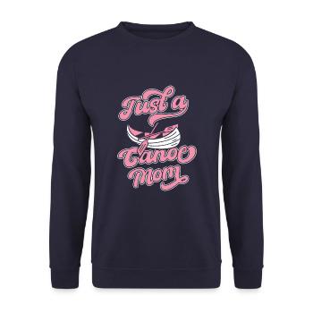 Canoë Canoë Juste une maman canoë - Sweat-shirt Unisexe - marine - Devant - Alina (178cm) & Michal (187cm)