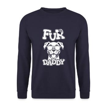 Chien Boxer Allemand Boxer Chien Papa Pour Papa - Sweat-shirt Unisexe - marine - Devant - Alina (178cm) & Michal (187cm)