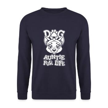 Tante australienne de chien de bétail pour la vie - Sweat-shirt Unisexe - marine - Devant - Alina (178cm) & Michal (187cm)