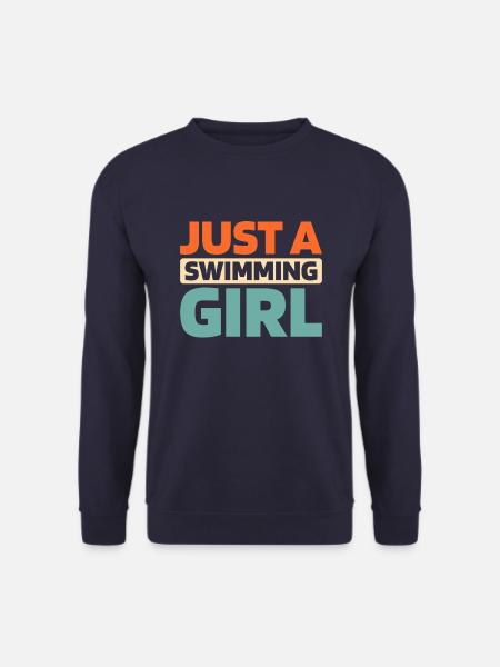 Nageuse Juste Une Fille Nageuse - Sweat-shirt Unisexe - marine