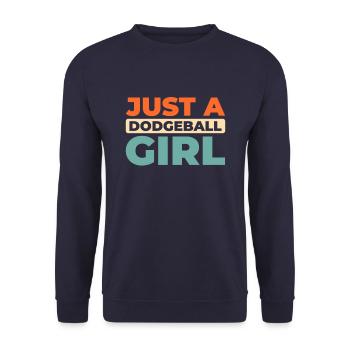 Völkerball juste une fille de ballon chasseur - Sweat-shirt Unisexe - marine - Devant - Alina (178cm) & Michal (187cm)