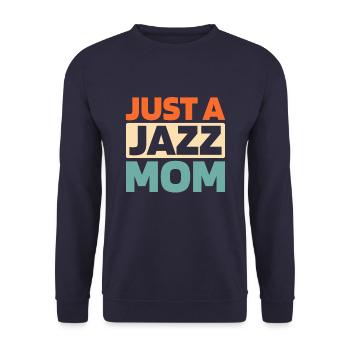 Musique jazz juste une maman jazz - Sweat-shirt Unisexe - marine - Devant - Alina (178cm) & Michal (187cm)