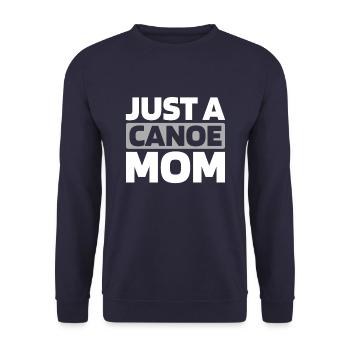 Canoë Canoéiste Juste une maman canoë - Sweat-shirt Unisexe - marine - Devant - Alina (178cm) & Michal (187cm)