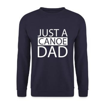 Canoë Canoéiste Juste un papa canoë - Sweat-shirt Unisexe - marine - Devant - Alina (178cm) & Michal (187cm)
