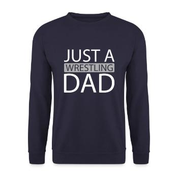 Lutteur Juste un papa lutteur - Sweat-shirt Unisexe - marine - Devant - Alina (178cm) & Michal (187cm)