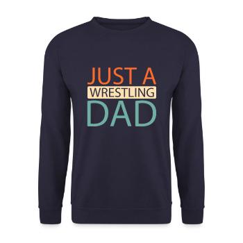 Lutteur Juste un papa lutteur - Sweat-shirt Unisexe - marine - Devant - Alina (178cm) & Michal (187cm)