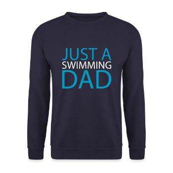 Nageur nageur juste un papa nageur - Sweat-shirt Unisexe - marine - Devant - Alina (178cm) & Michal (187cm)