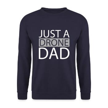 Drone Quadcopter Juste un papa drone - Sweat-shirt Unisexe - marine - Devant - Alina (178cm) & Michal (187cm)