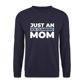 Eisklettern juste une maman grimpeuse sur glace - Sweat-shirt Unisexe - marine - Devant - Alina (178cm) & Michal (187cm)