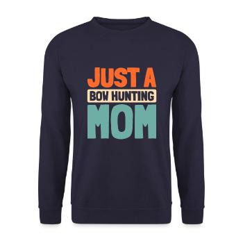 Bow Hunting Bow Hunters Just A Bow Hunting Mom - Unisex Sweatshirt - navy - Front - Alina (178cm) & Michal (187cm)
