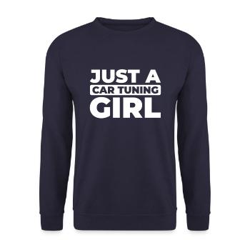 Schrauber Tuner Tuning Juste une fille de tuning de voiture - Sweat-shirt Unisexe - marine - Devant - Alina (178cm) & Michal (187cm)