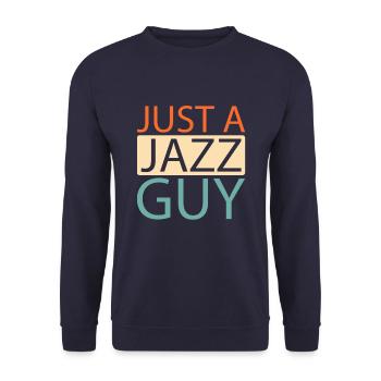 Musique jazz juste un gars de jazz - Sweat-shirt Unisexe - marine - Devant - Alina (178cm) & Michal (187cm)