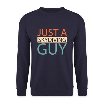 Fallschirmspringer Fallschirmspringen - Unisex Pullover - Navy - Vorne - Alina (178cm) & Michal (187cm)