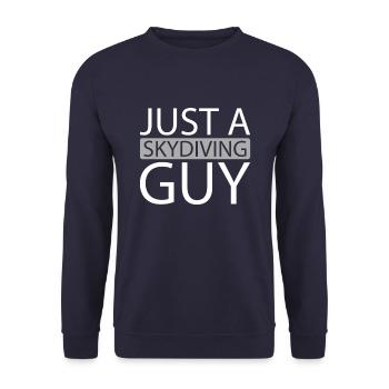 Fallschirmspringer Fallschirmspringen - Unisex Pullover - Navy - Vorne - Alina (178cm) & Michal (187cm)