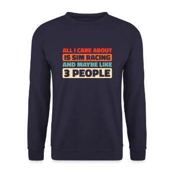 Sim Racing - Sweat-shirt Unisexe - marine - Devant - Alina (178cm) & Michal (187cm)