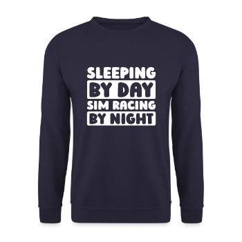 Sim Racing - Unisex Sweatshirt - navy - Front - Alina (178cm) & Michal (187cm)