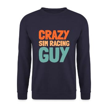Sim Racing - Unisex Sweatshirt - navy - Front - Alina (178cm) & Michal (187cm)