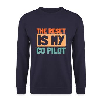 Sim Racing - Unisex Sweatshirt - navy - Front - Alina (178cm) & Michal (187cm)