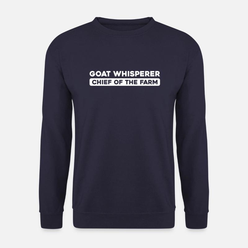 Chèvre Chef de la Ferme - Sweat-shirt Unisexe - marine