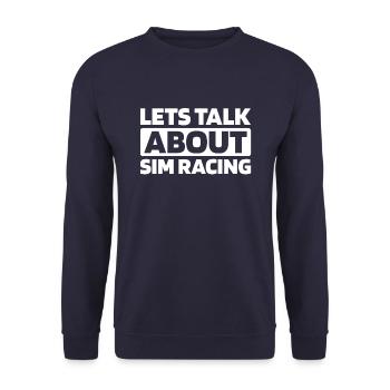 Sim Racing - Unisex Pullover - Navy - Vorne - Alina (178cm) & Michal (187cm)