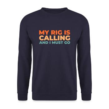 Sim Racing - Unisex Sweatshirt - navy - Front - Alina (178cm) & Michal (187cm)