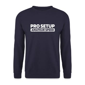 Sim Racing - Unisex Sweatshirt - navy - Front - Alina (178cm) & Michal (187cm)