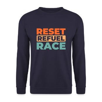 Sim Racing - Sweat-shirt Unisexe - marine - Devant - Alina (178cm) & Michal (187cm)