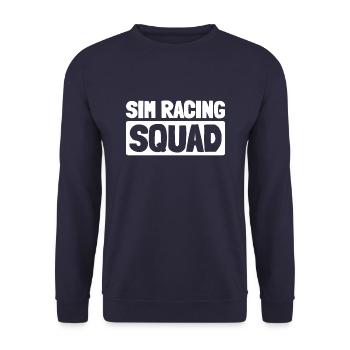 Sim Racing - Unisex Sweatshirt - navy - Front - Alina (178cm) & Michal (187cm)
