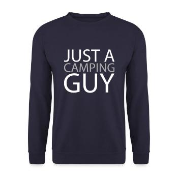 Tente Camping Camping Juste un gars de camping - Sweat-shirt Unisexe - marine - Devant - Alina (178cm) & Michal (187cm)