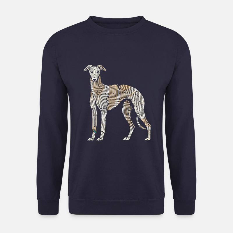 Greyhound Greyhound Empreinte digitale - Sweat-shirt Unisexe - marine