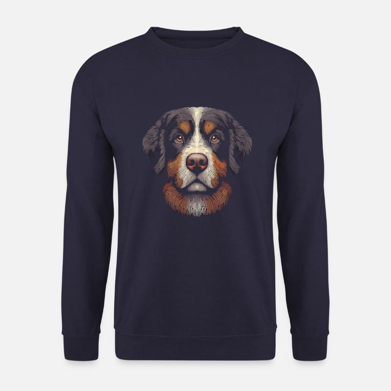 Empreinte digitale de bouvier bernois - Sweat-shirt Unisexe - marine