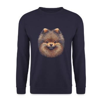 Empreinte digitale de Poméranie - Sweat-shirt Unisexe - marine - Devant - Alina (178cm) & Michal (187cm)