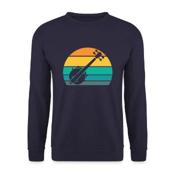 Banjo - Unisex Sweatshirt - navy - Front - Alina (178cm) & Michal (187cm)