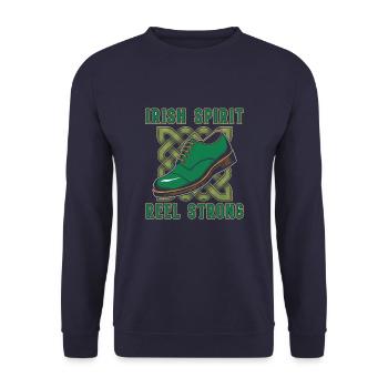 Irish Dance Irischer Tanz - Unisex Sweatshirt - navy - Front - Alina (178cm) & Michal (187cm)