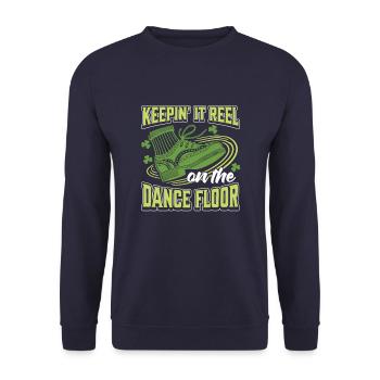 Irish Dance Irischer Tanz - Unisex Sweatshirt - navy - Front - Alina (178cm) & Michal (187cm)