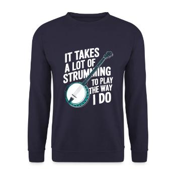 Banjo - Unisex Pullover - Navy - Vorne - Alina (178cm) & Michal (187cm)