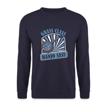Banjo - Sweat-shirt Unisexe - marine - Devant - Alina (178cm) & Michal (187cm)
