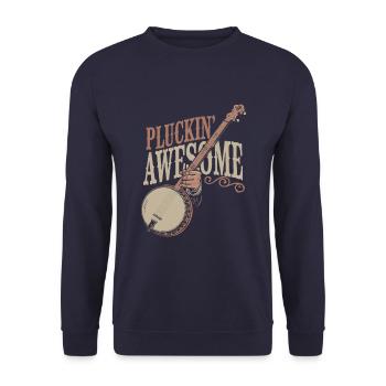 Banjo - Unisex Sweatshirt - navy - Front - Alina (178cm) & Michal (187cm)