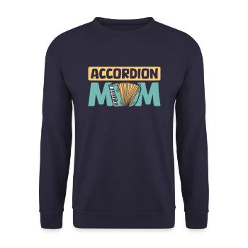 Akkordeon Mama - Unisex Pullover - Navy - Vorne - Alina (178cm) & Michal (187cm)
