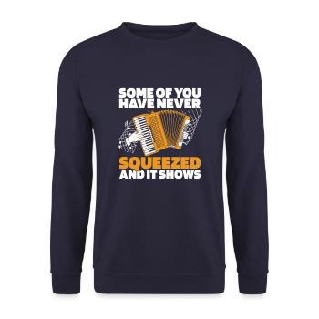 Accordion - Unisex Sweatshirt - navy - Front - Alina (178cm) & Michal (187cm)
