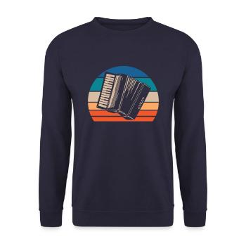 Accordion - Unisex Sweatshirt - navy - Front - Alina (178cm) & Michal (187cm)