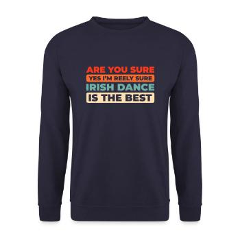 Danse Irlandaise Irischer Tanz - Sweat-shirt Unisexe - marine - Devant - Alina (178cm) & Michal (187cm)
