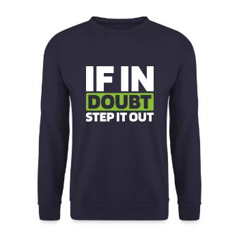 Irish Dance Irischer Tanz - Unisex Pullover - Navy - Vorne - Alina (178cm) & Michal (187cm)