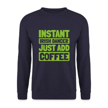 Irish Dance Irischer Tanz - Unisex Sweatshirt - navy - Front - Alina (178cm) & Michal (187cm)