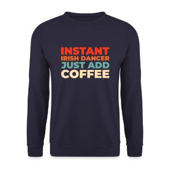 Irish Dance Irischer Tanz - Unisex Sweatshirt - navy - Front - Alina (178cm) & Michal (187cm)